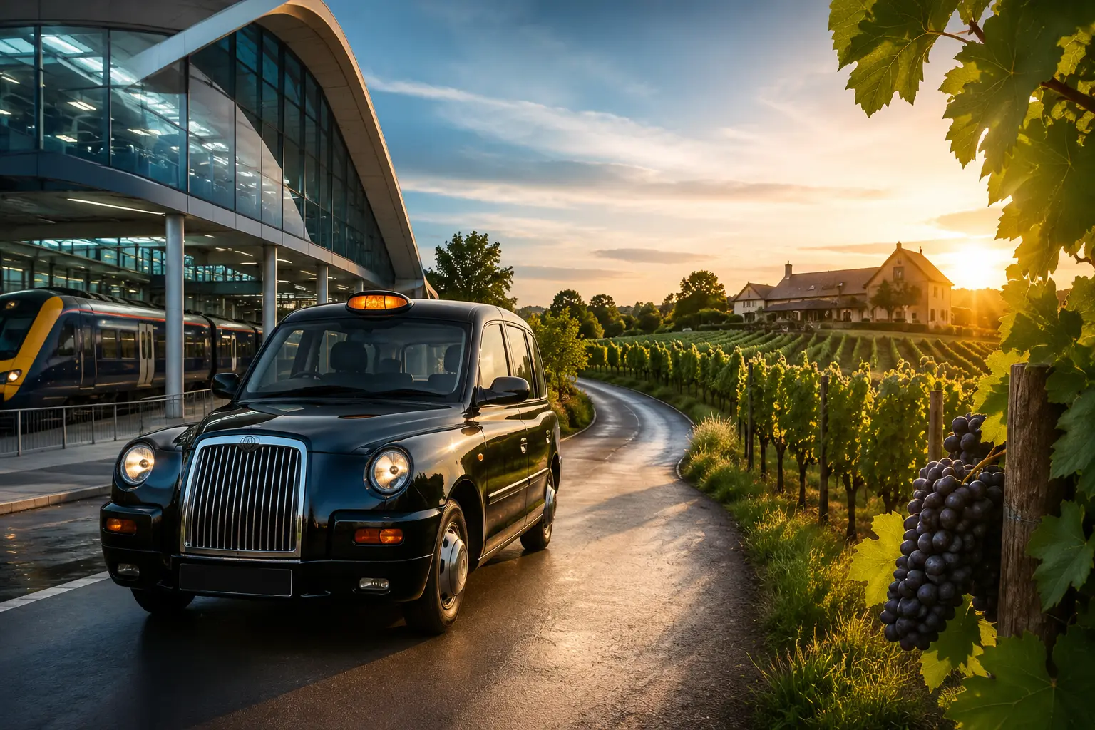 Taxi From Ashford International Station to Vineyard