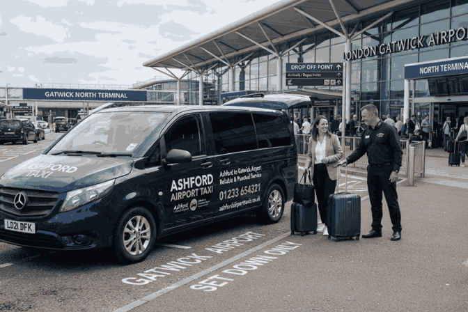 Airport Taxi Ashford to Gatwick