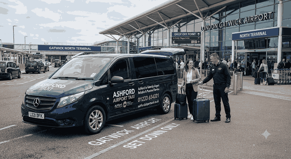 Airport Taxi Ashford to Gatwick