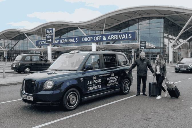 Airport Taxi Ashford to Heathrow