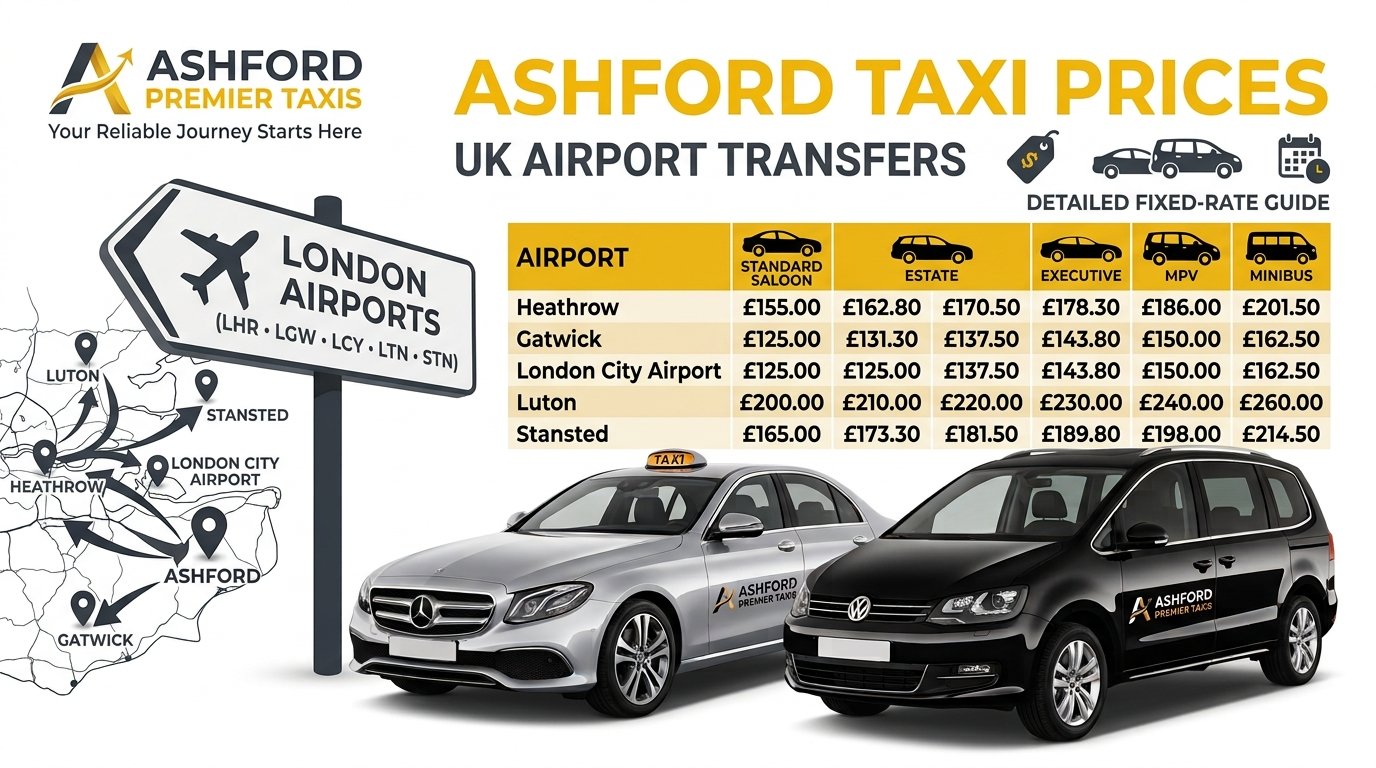 Ashford Taxis Prices