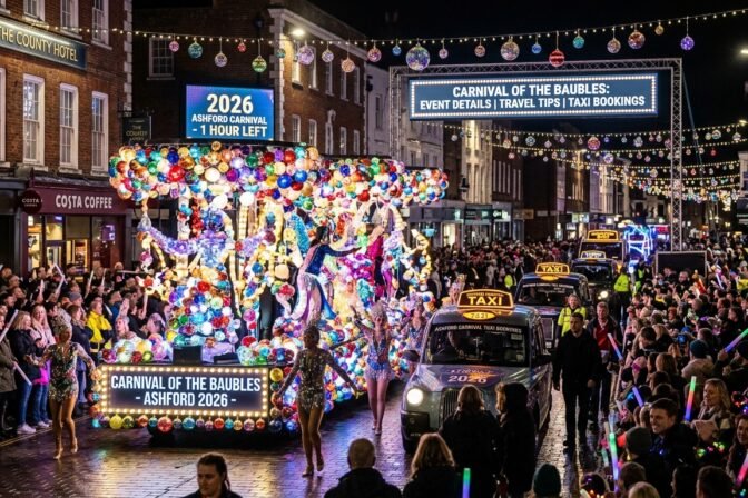 Carnival of the Baubles Ashford 2026: Event Details, Travel Tips and Taxi Bookings
