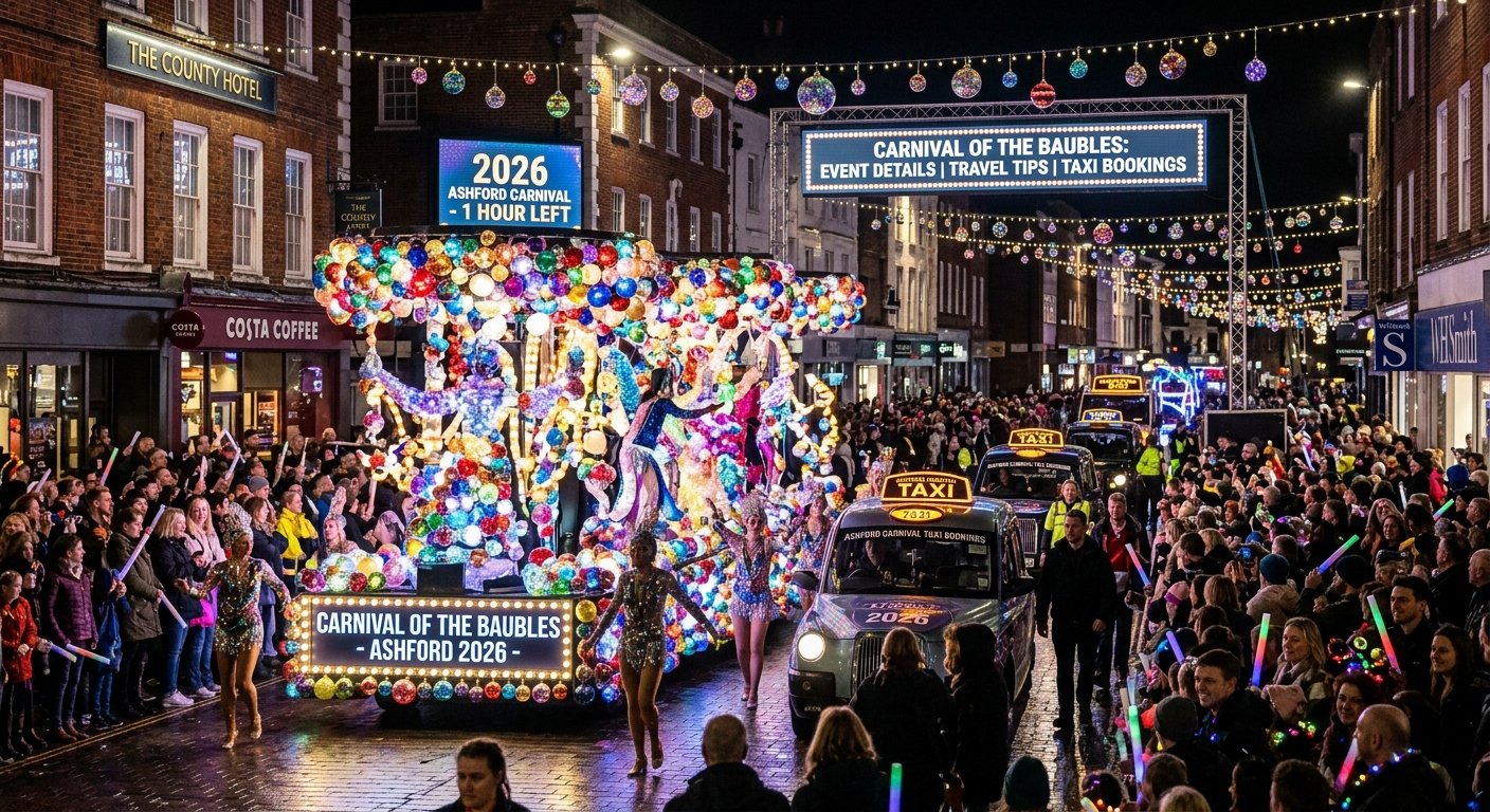 Carnival of the Baubles Ashford 2026: Event Details, Travel Tips and Taxi Bookings